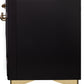 ILVE Majestic II 40" Dual Fuel Propane Gas Range in Matte Graphite with Brass Trim, UMD10FDNS3MGGLP
