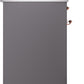 ILVE Nostalgie II 30" Dual Fuel Natural Gas Range in Matte Graphite with Copper Trim, UP30NMPMGP
