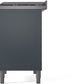 ILVE Nostalgie II 40" Dual Fuel Natural Gas Range in Blue Grey with Bronze Trim, UPD40FNMPBGB