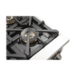 FORNO Capriasca 36" 5.36 cu. ft. Dual Fuel Range with 6 Italian Burners in Black, FFSGS6187-36BLK