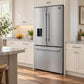 FORNO Aosta 36" 22.4 cu. ft. Refrigerator with External Water Dispenser, Automatic Ice Maker, FFFFD1866-36SB