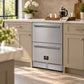 FORNO Como 24" 4.87 cu. ft. Outdoor/Indoor Drawer Refrigerator in Stainless Steel, FDROD1611-24S