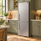 FORNO Custodia 23.4" 10.3 cu. ft. Right Swing Refrigerator with Bottom Freezer in Stainless Steel, FFFFD1766-24RS