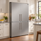 FORNO Custodia 46.8" 20.6 cu. ft. Refrigerator with Bottom Freezer and Ice Maker in Stainless Steel, FFFFD1766-48S