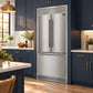 FORNO Gallipoli 34" 17.5 cu. ft. French Door Built-In Refrigerator in Stainless Steel with Ice Maker and Grill Trim Kit, FFFFD1974-35SG