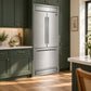 FORNO Gallipoli 35" 17.5 cu. ft. French Door Built-In Refrigerator in Stainless Steel with Ice Maker and Modern Trim Kit, FFFFD1974-35MG