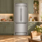 FORNO Gallipoli 35" 17.5 cu. ft. French Door Built-In Refrigerator in Stainless Steel with Ice Maker and Modern Trim Kit, FFFFD1974-35MG