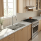 FORNO Acqua 33" Drop-In/Undermount 50/50 Double Bowl Sink, Waterfall Faucet in Stainless Steel, G-ZN30
