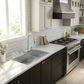 FORNO Acqua 33" Drop-In/Undermount 40/60 Double Bowl Sink, Retractable and Waterfall Faucet in Stainless Steel, H-XN30