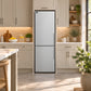 FORNO Guardia 23.4" 10.8 cu. ft. Left Swing Refrigerator with Bottom Freezer in Stainless Steel, FFFFD1778-24LS