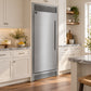 FORNO Maderno 32" 13.6 cu.ft. Left Swing Convertible Refrigerator and Freezer with Modern Trim Kit in Stainless Steel, FFFFD1722-32LSG