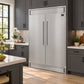 FORNO Maderno 60" 27.2 cu.ft. Convertible Refrigerator and Freezer with Modern Trim Kit, FFFFD1722-60S
