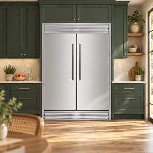 FORNO Maderno 60" 27.2 cu.ft. Convertible Refrigerator and Freezer with Grill Trim Kit, FFFFD1722-60SG