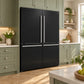 FORNO Espresso Milano 62" 34.4 cu. ft. Side-By-Side Refrigerator with Ice Maker in Black with Stainless Steel Accents, FFFFD1787-60BLK