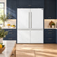 FORNO Espresso Milano 62" 34.4 cu. ft. Side-By-Side Refrigerator with Ice Maker in White with Stainless Steel Accents, FFFFD1787-60WHT
