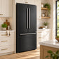 FORNO Rivello 36" French Door Standard Depth Refrigerator with Water and Ice Dispenser in Black with Stainless Steel Accents, FFFFD1783-36BLK