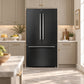 FORNO Rivello 36" French Door Standard Depth Refrigerator with Water and Ice Dispenser in Black with Stainless Steel Accents, FFFFD1783-36BLK