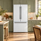 FORNO Rivello 36" French Door Standard Depth Refrigerator with Water and Ice Dispenser in White with Stainless Steel Accents, FFFFD1783-36WHT