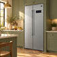 FORNO Salerno 33" 15.6 cu. ft. Side-by-Side Built-In Refrigerator in Stainless Steel, FFRBI1805-33SB