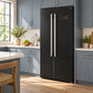 FORNO Espresso Salerno 33" 15.6 cu. ft. Refrigerator in Black with Stainless Steel Handles, FFRBI1805-33BLK
