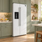 FORNO Espresso Salerno 36" 20 cu. ft. Side-By-Side Refrigerator with Water and Ice Dispenser in White with Stainless Steel Handles