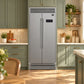 FORNO Salerno 37" 15.6 cu. ft. Side-by-Side Built-In Refrigerator in Stainless Steel and Grill Trim Kit, FFRBI1805-37SG