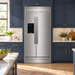 FORNO Salerno 40" 20 cu. ft. Side-by-Side Built-In Refrigerator with Water and Ice Dispenser and Modern Trim Kit, FFRBI1844-40MG