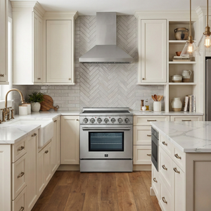 FORNO Paolo 30" 4.38 cu. ft. Freestanding Electric Range in Stainless Steel, FFSEL6011-30