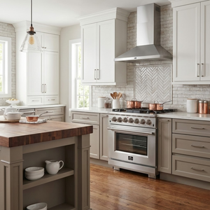 FORNO Capriasca 30" 4.32 cu. ft. Dual Fuel Range with 5 Italian Burners in Stainless Steel, FFSGS6187-30