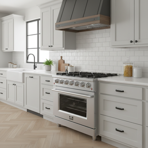 FORNO Massimo 36" 5.36 cu. ft. Freestanding Gas Range with 6 Sealed Burners, Air Fryer Kit, Wok Support & Griddle in Stainless Steel, FFSGS6239-36