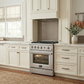 FORNO Marco 30" 4.32 cu.ft. Gas Range with 4 Burners and Built-In Temperature Gauge, FFSGS6277-30