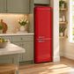 FORNO Storico 22" 9 cu. ft. Retro Refrigerator in Red with Silver Handle, FFFFD1745-22RED
