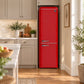 FORNO Storico 22" 9 cu. ft. Retro Refrigerator in Red with Silver Handle, FFFFD1745-22RED