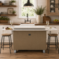 FORNO Elevato Smart Bar Table with 5.2 cu. ft. Fridge/Freezer, Motorized Lift System, Bluetooth Control in White and Luxury Champagne Finish, FBTFR7037-72WHT