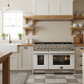 FORNO Capriasca 48″ 6.58 cu. ft. Gas Range with 8 Italian Burners in White, FFSGS6260-48WHT