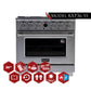 Kucht 36" 5.2 cu. ft. 6 Burner Propane Gas Dual Fuel Range in Stainless Steel with Digital Thermostat