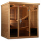 Dynamic Ultra Low EMF Indoor Infrared Sauna in Canadian Hemlock (6-Person Capacity)