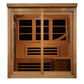 Golden Designs Monaco Limited Edition PureTech™ Near Zero EMF Indoor Infrared Sauna in Canadian Hemlock (6-Person Capacity)