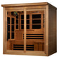 Golden Designs Monaco Limited Edition PureTech™ Near Zero EMF Indoor Infrared Sauna in Canadian Hemlock (6-Person Capacity)