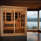 Golden Designs Monaco Limited Edition PureTech™ Near Zero EMF Indoor Infrared Sauna in Canadian Hemlock (6-Person Capacity)