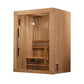 Golden Designs Sundsvall Edition Traditional Indoor Sauna with Canadian Red Cedar Interior and Pacific Premium Clear Cedar Exterior (2-Person Capacity)