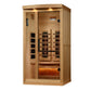 Golden Designs Full Spectrum PureTech™ Near Zero EMF (Under 3MG) FAR Indoor Infrared Sauna with Himalayan Salt Bar in Canadian Hemlock (2-Person Capacity)