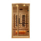 Golden Designs Full Spectrum PureTech™ Near Zero EMF (Under 3MG) FAR Indoor Infrared Sauna with Himalayan Salt Bar in Canadian Hemlock (2-Person Capacity)