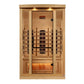 Golden Designs Full Spectrum PureTech™ Near Zero EMF Indoor Infrared Sauna with Himalayan Salt Bar in Canadian Hemlock (2-Person Capacity)