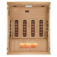 Golden Designs Full Spectrum PureTech™ Near Zero EMF Indoor Infrared Sauna with Himalayan Salt Bar in Canadian Hemlock (4-Person Capacity)