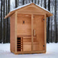 Golden Designs Arlberg Traditional Outdoor Sauna in Canadian Hemlock (3-Person Capacity)
