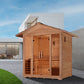 Golden Designs Vorarlberg Traditional Outdoor Sauna in Canadian Hemlock (5-Person Capacity)