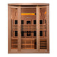 Golden Designs Full Spectrum PureTech™ Near Zero EMF Indoor Infrared Sauna with 3 Himalayan Salt Bars in Canadian Hemlock (3-Person Capacity)