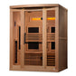 Golden Designs Full Spectrum PureTech™ Near Zero EMF Indoor Infrared Sauna with 3 Himalayan Salt Bars in Canadian Hemlock (3-Person Capacity)