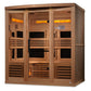 Golden Designs Full Spectrum PureTech™ Near Zero EMF Indoor Infrared Sauna with Himalayan Salt Bar (6-Person Capacity)